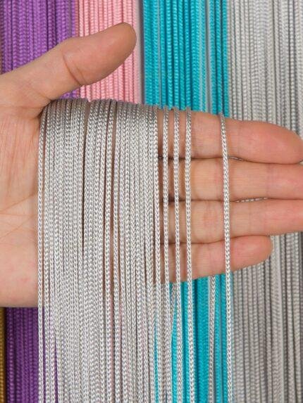 Kalın Zincir Serisi Düz İp Perde