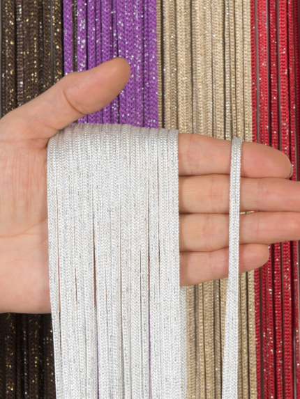 Jumbo Zincir Serisi Simli İp Perde